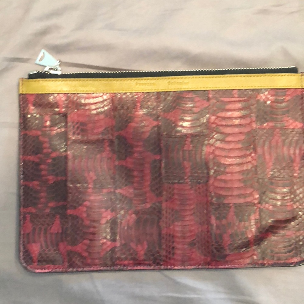 Proenza Schouler python clutch
